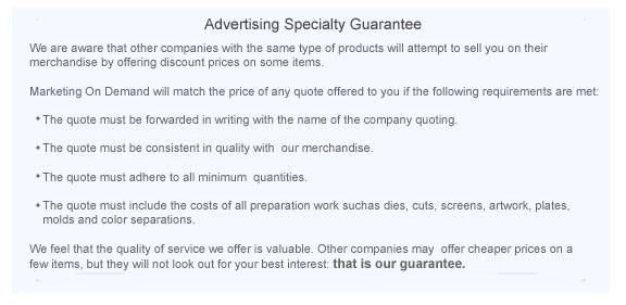 Advertising Specialties Guarantee and Promotional Product Guarantee Littleton, CO